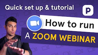 How to run a Zoom webinar Quick set up and tutorial [upl. by Lenna212]