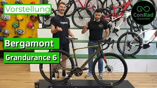 Bergamont Grandurance 6 Gravelbike Ausführliches Review ConRad 2022 [upl. by Shulock365]