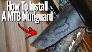 How To Install A Front MTB Mudguard EASILY [upl. by Antrim]