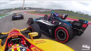 INDYCAR at Circuit of The Americas  AWESOME Lap 1 onboard views [upl. by Man492]