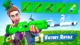 Fortnite but ONLY Green Items [upl. by Irama]