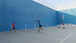 Frontenis 1a semifinal open de Daganzo set 2 últimos tantos emocionantes Iván Hugo VS Alberto Matias [upl. by Aical675]