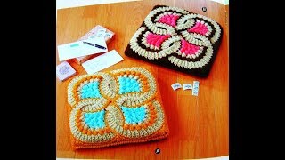 Crochet Patterns for free crochet blanket squares 2383 [upl. by Rhu]