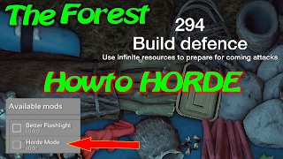 HOWTO HORDE GAMEMODE  The Forest [upl. by Nolyag519]