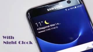 Samsung Galaxy S6  How to Enable or Disable Night Clock on S6 [upl. by Onil]