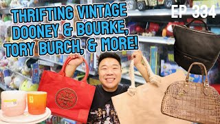 Thrifting Vintage Dooney amp Bourke Tory Burch amp More Goodwill Hunting Ep 334 [upl. by Afra307]