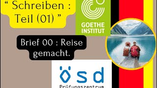 Schreiben B1  Teil 01 Reise gemacht قام برحلة [upl. by Bernardo]