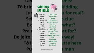 GÍRIAS EM INGLÊS [upl. by Nnaear599]