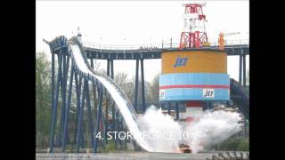 TOP ten rides at drayton manor [upl. by Kirby]