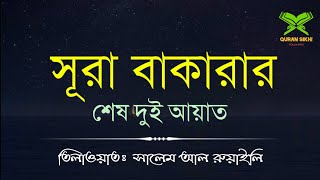 সূরা বাকারার শেষ দুই আয়াত বাংলা অর্থসহ Surah baqarah last 2 ayat with bangla translation [upl. by Rodenhouse]