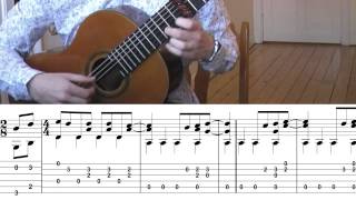 The Beatles  Here Comes The Sun  Tabs Fingerstyle Classical Guitar Lesson Cover by Jonas Lefvert [upl. by Yelekalb]