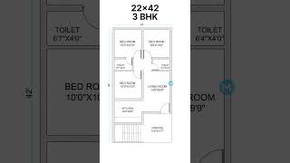 22x42 home plan design [upl. by Curhan]