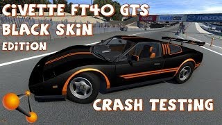 BeamNG Drive Civetta FT40 GTS Black Skin Edition Crash Testing 53  Insanegaz [upl. by Giulietta]