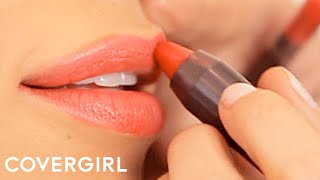 Lipstick Tips How to Apply Long Lasting Lipstick  COVERGIRL [upl. by Godred]