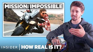 Motorcycle Champion Rates 10 Motorbike Stunts In Movies And TV  How Real Is It  Insider [upl. by Aitercal]