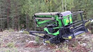 Leguan 190 TRD automatic levelling on uneven ground with the remote [upl. by Sibeal545]