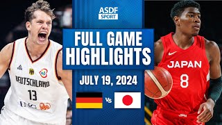 Germany v Japan  Mens Olympic Basketball Tournament Paris 2024  Chat Party ⚡🏀 [upl. by Esilrahc]