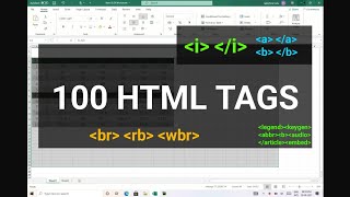 100 HTML TAGS with Examples amp Practical Solutions  most important audio tag cite code legend tag [upl. by Ielerol]