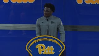 Pitt Football  Training Camp  Chief Borders  8924 [upl. by Aleacim]