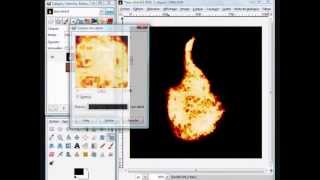 Tuto du feu avec Gimp 02 [upl. by Ahsinirt]