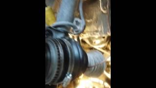 2001 toyota sienna pasanger side CV axle boot replacement [upl. by Esilana]