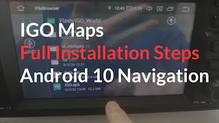 Igo Maps Full Installation Steps on Android 10 navigation [upl. by Aitram]