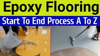 Start To End Epoxy Flooring Process  Epoxy Garage Floor Coating [upl. by Thayne]