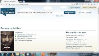 how to download subtitle srt for movies in any language 2017 [upl. by Einaeg]