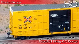 Product Review HO ExactRail Trinity 6275 Boxcar [upl. by Eidnar]