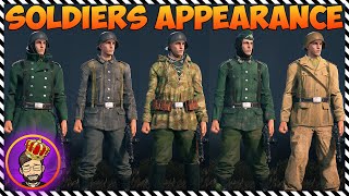 Soldiers APPEARANCE postMerge • Set by Default • MeAdmiralStarks [upl. by Gurango]