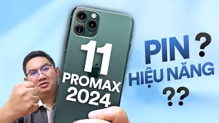 Review iPhone 11 Pro Max trong 2024 pin dùng bao lâu game có ổn [upl. by Ettenirt]