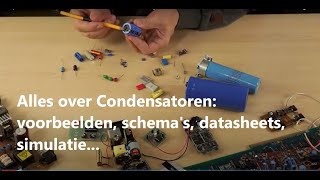 Componentenleer Condensator  elektronica  waarde codering datasheet schemas voorbeelden [upl. by Derwood]