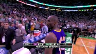 Kobe Bryants Game Winner vs Celtics 13110 HD [upl. by Yrehcaz]