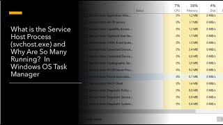 What Is the Service Host Process svchostexe and Why Are So Many Running [upl. by Audley]