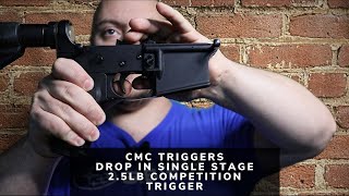 Review  CMC Single Stage 25LB Competition Trigger  Gun Stuff [upl. by Aynosal]