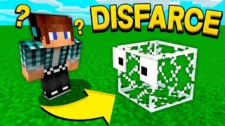 ESCONDEESCONDE COM DISFARCE DE VIDRO NO MINECRAFT    Minecraft EscondeEsconde [upl. by Iormina]