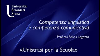 Competenza linguistica e competenza comunicativa [upl. by Okire835]