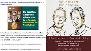 Nobel Prize Award 2024 For Great Contribution in 6 Areas [upl. by Hcir438]