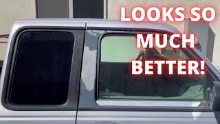 How to Fix FADED Window Trim Rust Oleum Bed Liner Spray Can [upl. by Aret]