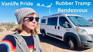 Beginning of Nomad Events in AZ Vanlife Pride  Rubber Tramp Rendezvous RTR [upl. by Dnyletak]