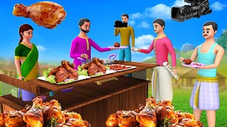 சிக்கன் லெக் பீஸ் பார்ட்டி கதை  Chicken Leg Piece Party Tamil Moral Stories  Maa Maa TV Tamil [upl. by Cand661]