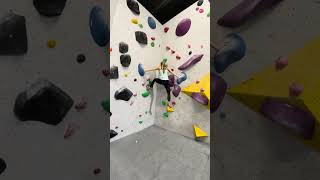 Pre comp warm up 🩵🔥 compclimbing climbing bouldering fyp [upl. by Tyra]