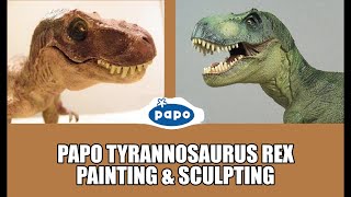 PAPO Tyrannosaurus rex  Painting and Sculpting [upl. by Yelnik]