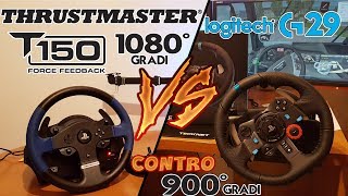 G29 vs T150  Logitech G29 contro Thrustmaster T150  PC ITA [upl. by Mikaela]