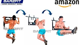 Wall Mounted Pull Up Bar  Chin Up Bar With Dip Bars  Up To 200kg  Workout Crossfit Fitness [upl. by Lotus]