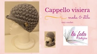 Tutorial cappello visiera alluncinettolafatatuttofare [upl. by Enyrehtac]