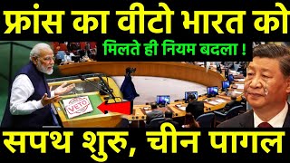 फ्रांस का वीटो भारत को मिला  India 3rd Powerful Country for VETO against China  UN vs India [upl. by Lertsek476]