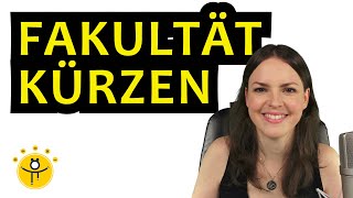 FAKULTÄT kürzen – Beispiel berechnen Rechenregeln Fakultäten einfach erklärt [upl. by Han689]