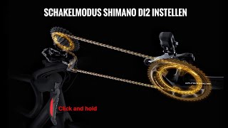 SCHAKELMODUS Shimano Di2 instellen 🔋  Fiets Tutorial 7 [upl. by Kinch887]