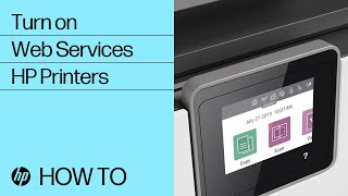 Turn on Web Services on HP Printers  HP Printers  HP Support [upl. by Esidnak751]